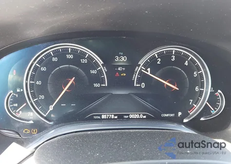 2016 BMW 740I z USA, uszkodzony, nr VIN WBA7E2C59GG504547